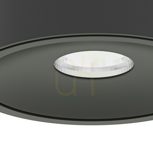 Check Recessed Luminaire Neo Black Matte GU10 117 mm Aluminum Open Design Highlights