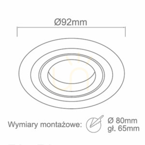 Recessed Luminaire Open Design Highlights Pio Matte White 92 mm Aluminum GU10 small 1