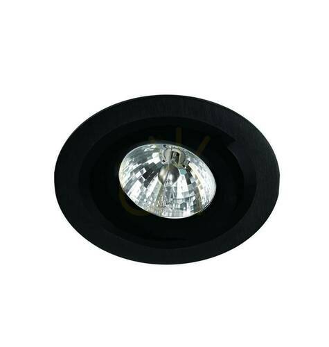 Check Recessed Luminaire Open Design Highlights Puro Black 180 mm Aluminum ES111