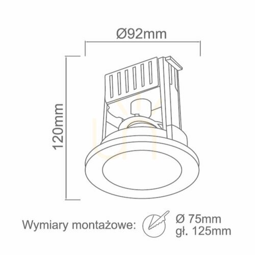 Check Scudo recessed luminaire Open Design Highlights chrome glass 92 mm GU10