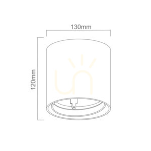 Neo Ceiling Light White Gold 130 mm Aluminum Open Design Highlights small 4