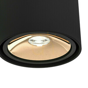 Neo Ceiling Light Open Design Highlights Matte Black Gold GU10 130 mm Aluminum small 2
