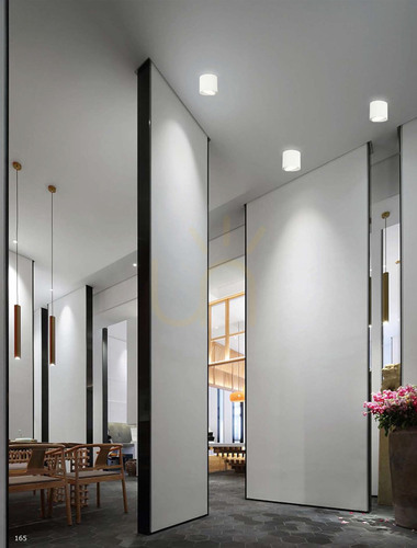 Check Ceiling Light Open Design Highlights Neo Chrome Black Aluminum GU10 130 mm