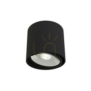 Ceiling Light Open Design Highlights Neo Chrome Black Aluminum GU10 130 mm small 3