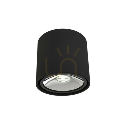 Check Ceiling Light Open Design Highlights Neo Chrome Black Aluminum GU10 130 mm