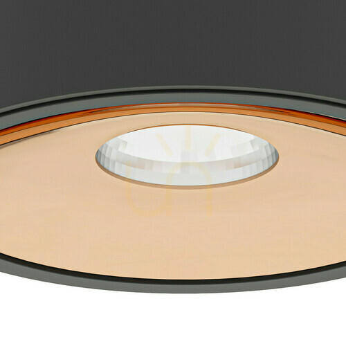 Check Ceiling Light Open Design Highlights Neo Slim LED 3000K Black Gold Aluminum 10W