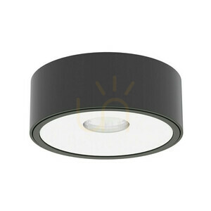 Ceiling Light Open Design Highlights Neo LED 10W White Matte Black Aluminum 3000K IP20 small 0