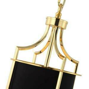 Pendant Light Lunga by Open Design Highlights, Black Gold Metal Fabric E27 1554 mm small 2