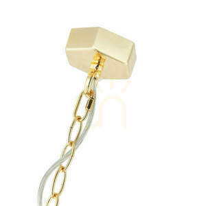 Pendant Light Lunga by Open Design Highlights, Black Gold Metal Fabric E27 1554 mm small 7