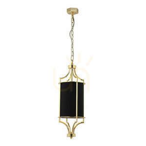 Pendant Light Lunga by Open Design Highlights, Black Gold Metal Fabric E27 1554 mm small 0