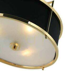 Pendant Light Open Design Highlights Stanza White Black Gold 3-Light Metal Glass Fabric E27 small 6