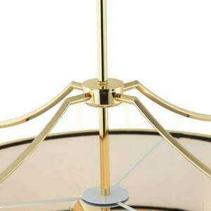 Pendant Light Open Design Highlights Stanza White Black Gold Metal Glass Fabric 4-Light E27 small 7