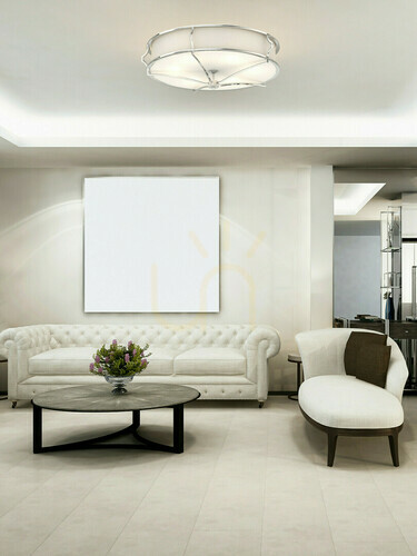 Check Plafond Stesso Open Design Highlights chrome white 4-light 589 mm E27 230V