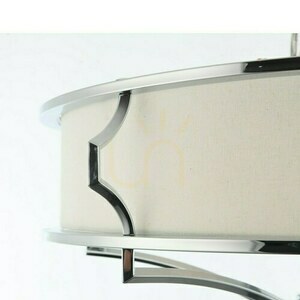 Plafond Stesso Open Design Highlights chrome white 4-light 589 mm E27 230V small 4