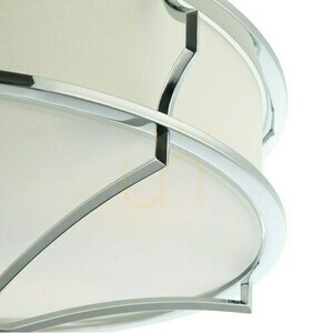 Plafond Stesso Open Design Highlights chrome white 4-light 589 mm E27 230V small 5