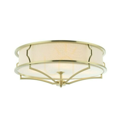 Check Plafond Stesso White Gold 589 mm 4 Light Open Design Highlights