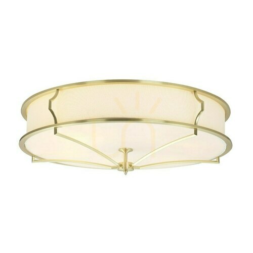 Check Plafond Stesso Open Design Highlights White 6-Light Metal Glass Fabric E27