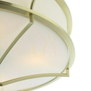 Plafond Stesso Open Design Highlights White 6-Light Metal Glass Fabric E27 small 2