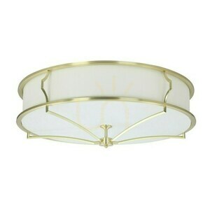 Plafond Stesso Open Design Highlights White 6-Light Metal Glass Fabric E27 small 0