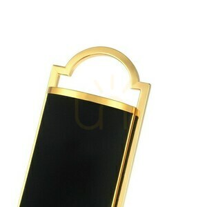 Wall Lamp Libero Open Design Highlights Black Gold Metal Fabric 2-Light E14 IP20 small 2