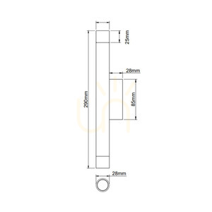 Wall Lamp Open Design Highlights Q White Gold Aluminum 2x G9 IP20 29 cm small 4
