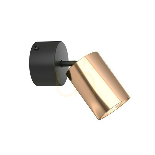 Check Ceiling Light Open Design Highlights Kika Black Rose Gold Aluminum GU10