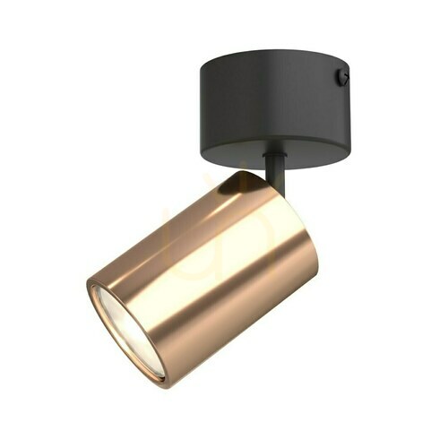 Check Ceiling Light Open Design Highlights Kika Black Rose Gold Aluminum GU10