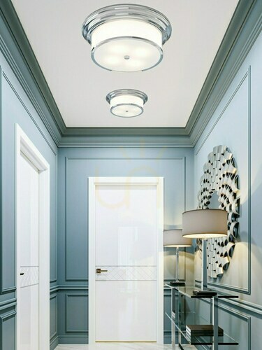Check Plafond Famburo Gold 39 Open Design Highlights 3xE14 White Metal Glass Fabric