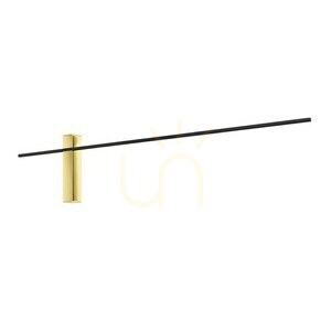 Bene Wall Lamp Open Design Highlights Matte Black Gold LED 3000K 1000mm small 3
