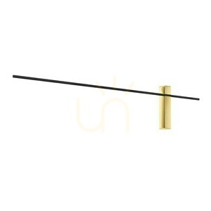 Bene Wall Lamp Open Design Highlights Matte Black Gold LED 3000K 1000mm small 0