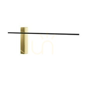 Wall Light Open Design Highlights Bene Matte Black Gold LED 620mm 3000K small 2