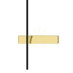 Wall Light Open Design Highlights Bene Matte Black Gold LED 620mm 3000K small 3