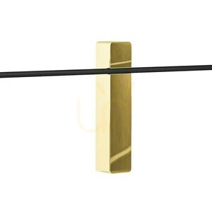 Wall Light Open Design Highlights Bene Matte Black Gold LED 620mm 3000K small 4