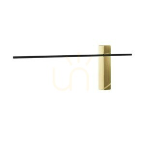 Wall Light Open Design Highlights Bene Matte Black Gold LED 620mm 3000K small 0