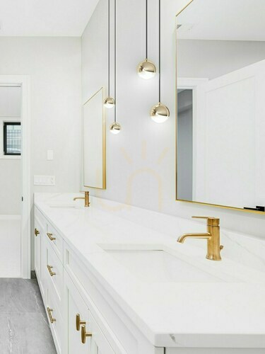 Check Pendant light Open Design Highlights Bolicina gold transparent glass LED 3000K 5W