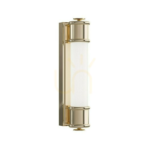 Check Wall Lamp Omi Open Design Highlights White Gold IP44 3000K LED 30 cm
