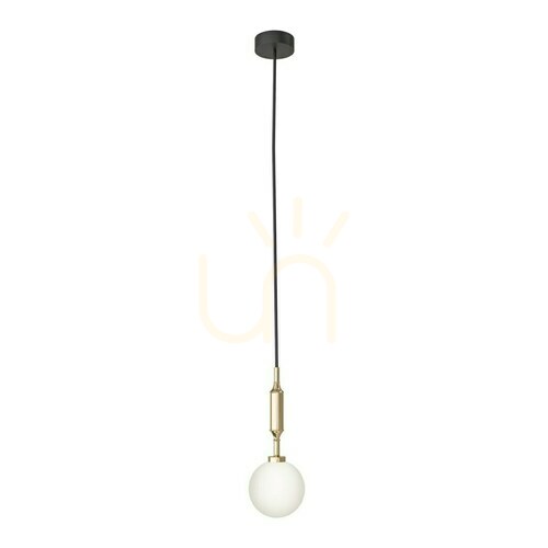 Check Pendant Light Open Design Highlights Ero White Opal Gold Glass Metal G9 120 mm