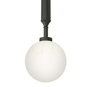 Ero Pendant Light Open Design Highlights Opal White Matte Black Glass Metal G9 Ø120 mm small 2