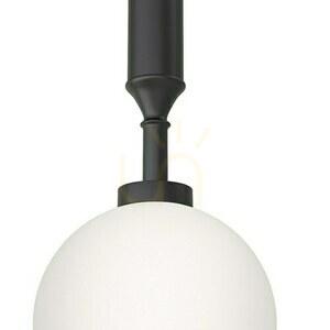 Ero Pendant Light Open Design Highlights Opal White Matte Black Glass Metal G9 Ø120 mm small 3
