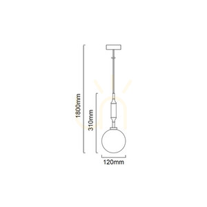 Ero Pendant Light Open Design Highlights Opal White Matte Black Glass Metal G9 Ø120 mm small 5