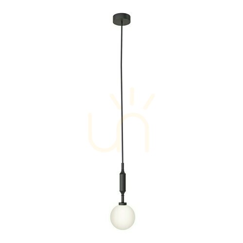 Check Ero Pendant Light Open Design Highlights Opal White Matte Black Glass Metal G9 Ø120 mm