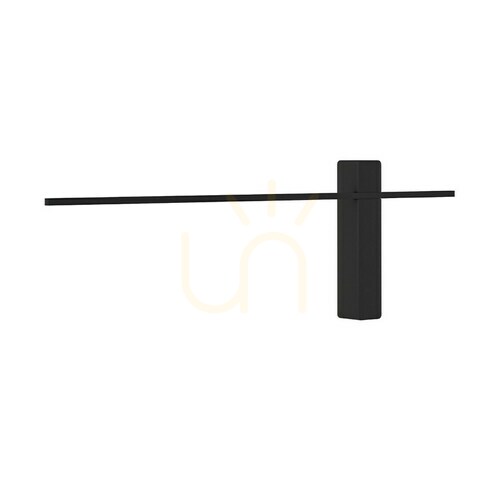 Check Wall Lamp Open Design Highlights Bene 60 Matte Black LED 3000K Aluminum