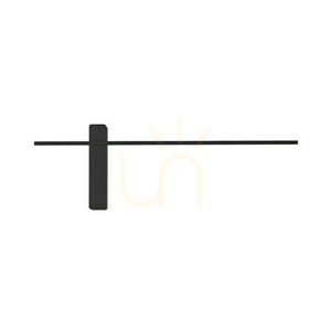 Wall Lamp Open Design Highlights Bene 60 Matte Black LED 3000K Aluminum small 2