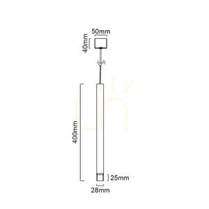 Q Pendant Light White Rose Gold 28 mm Aluminum Open Design Highlights small 6