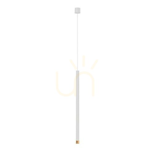 Check Pendant Light Open Design Highlights Q Bianco Rose Gold White Aluminum 1500 mm