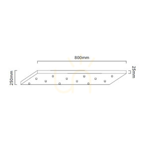 Pendant Light Open Design Highlights Ero XII Black White Opal Metal Glass 12-Light 800mm small 5
