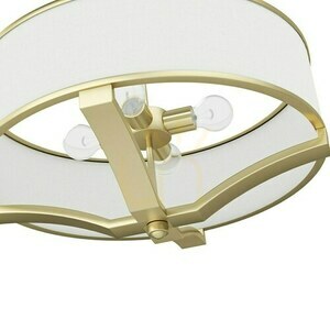 Gerdo Pendant Light by Open Design Highlights White Cream Satin Gold 4-Light E27 small 4