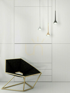 Pendant Light Open Design Highlights Crima Gold Transparent Glass LED 3000K 6W small 1