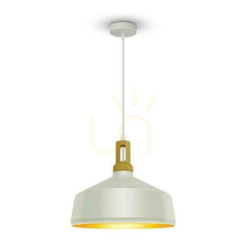 Check Pendant luminaire V-TAC White fi350 VT-7545-WH 5 Years Warranty