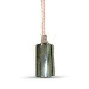V-TAC Pendant Luminaire Chrome Metal Pink Wire VT-7338-PK 5 Year Warranty small 3